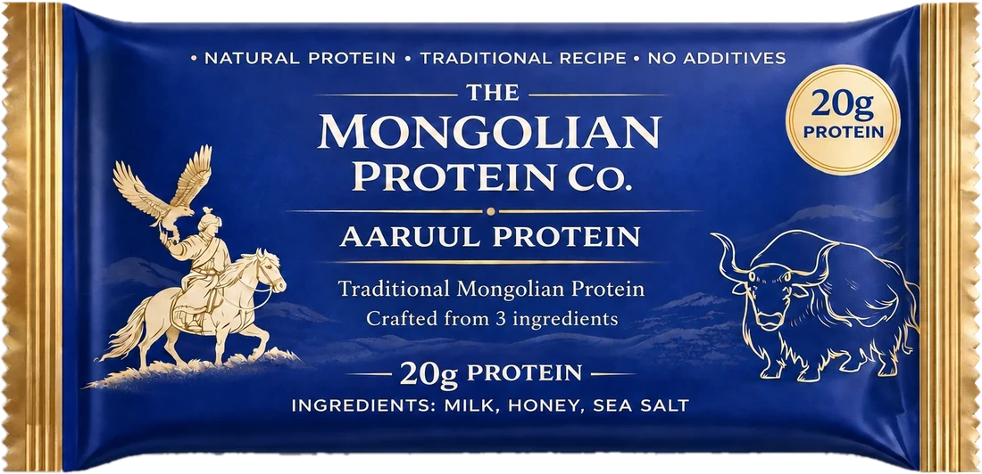 The Mongolian Protein Co. aaruul bar